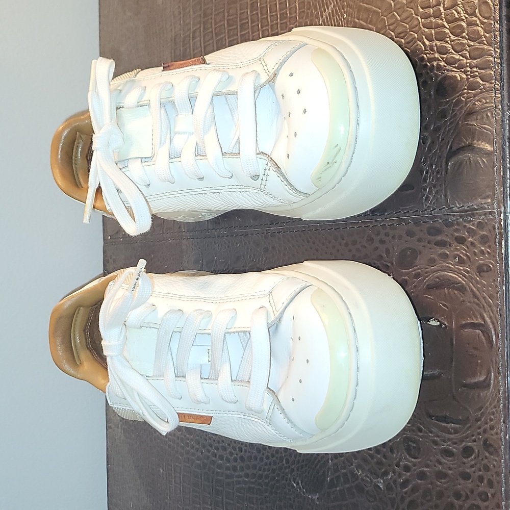 Tory Burch Women's White Ladybug Sneakers, Size 7 M, White